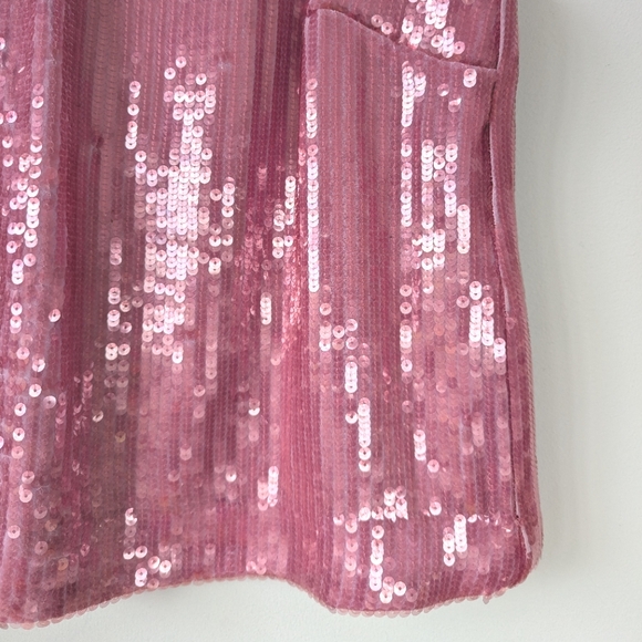 J.Crew Collection Pink Mauve Sequin Shell Tank Top - Picture 6 of 10